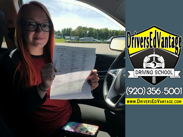 September 6th, Rylee Got 100% on the Road Test